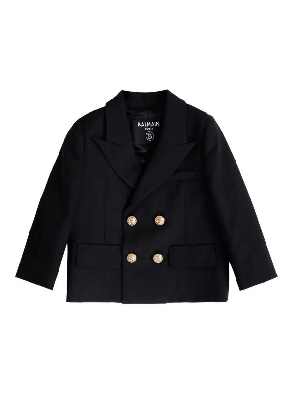 Balmain: Blazer - Blazer - Negro