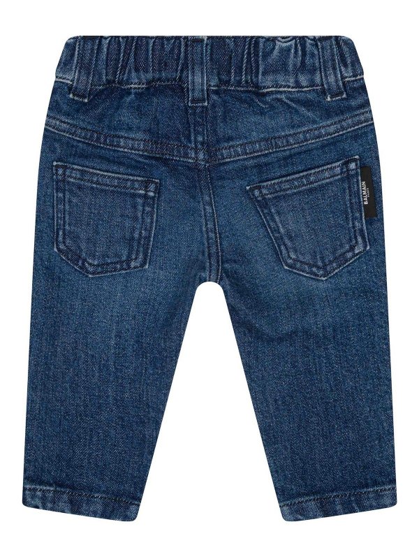 Balmain: straight leg jeans online - Jeans With Logo