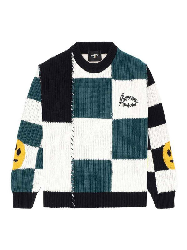 BARROW: Suéteres con cuello pico - Suéter Cuello Redondo - Blanco