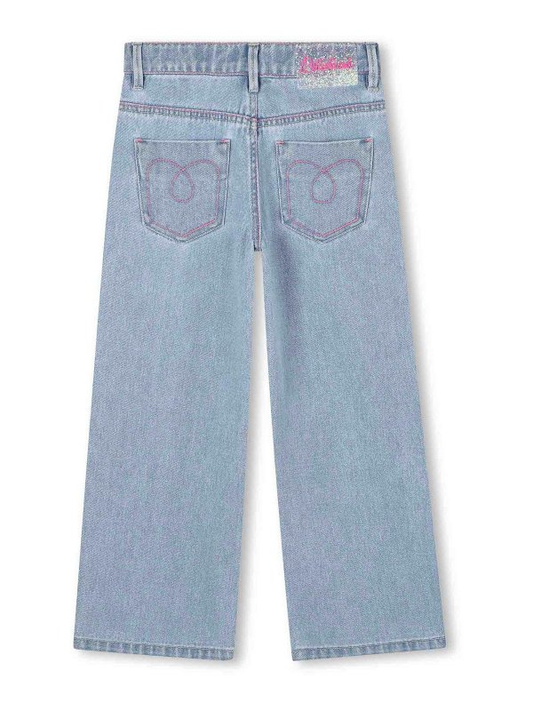 BILLIEBLUSH: straight leg jeans online - Embroidered Jeans