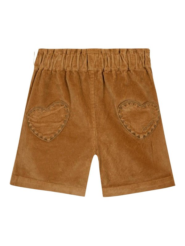 BONTON: Trousers Shorts - Bermuda shorts with logo