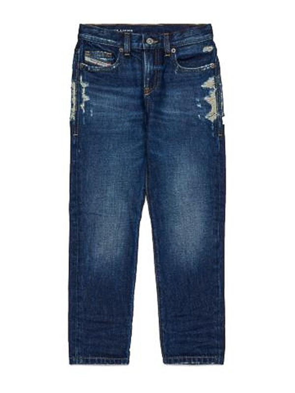 DIESEL: Jeans Rectos - Vaqueros Rectos - Azul