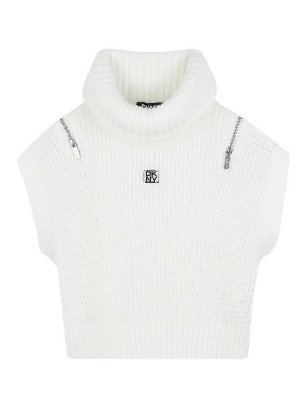 DKNY: maglia collo rotondo - Pull Con Logo