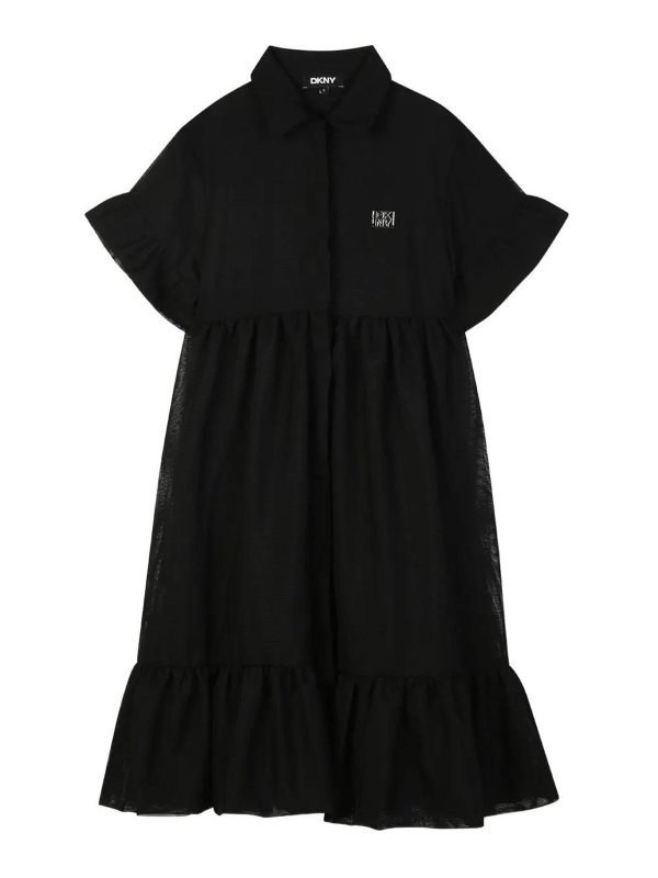DKNY: knee length dresses - Dress With Logo