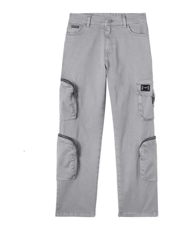 Dolce & Gabbana Jr: Pantalones casual - Pantalón Casual - Gris