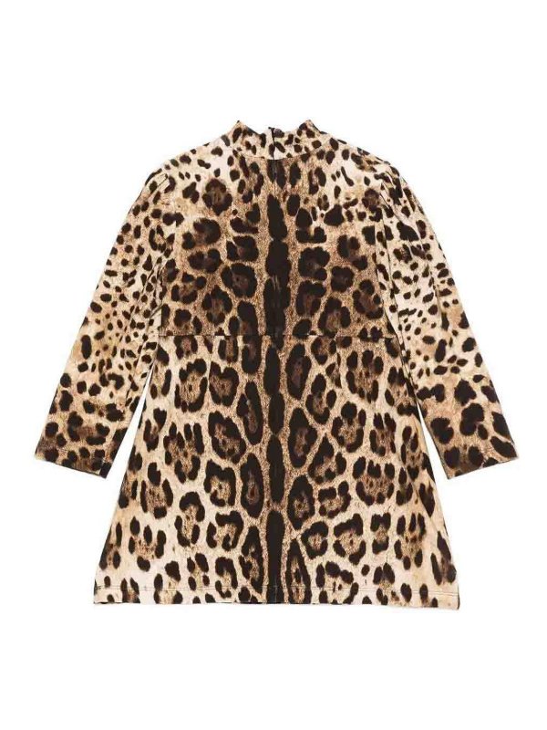 Dolce & Gabbana Jr: Knielange Kleider online - Knielanges Kleid - Braun