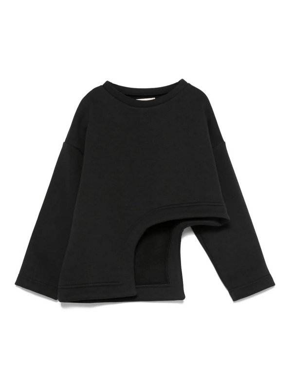 DOUUOD: Sweatshirts & Sweaters - Sweatshirt with side opening
