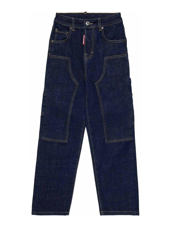 DSQUARED2: Straight Leg Jeans - Straight Leg Jeans - Blau