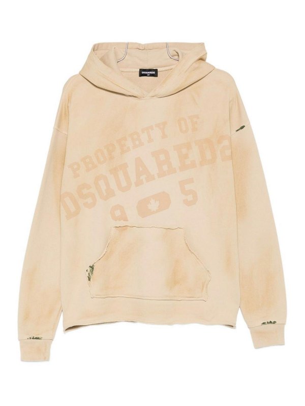 DSQUARED2: Sweatshirts und Pullover - Sweatshirt - Beige