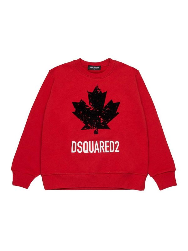 DSQUARED2: Sweatshirts & Pulls - Sweat-Shirts - Rouge