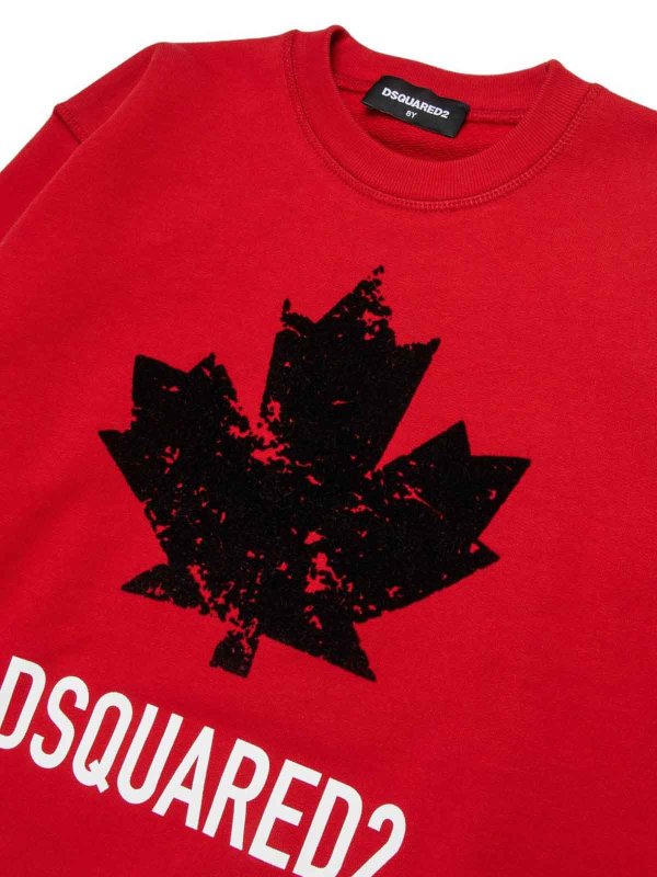 The Best Shops DSQUARED2: Sweatshirts & Pulls - Sweat-Shirts - Rouge