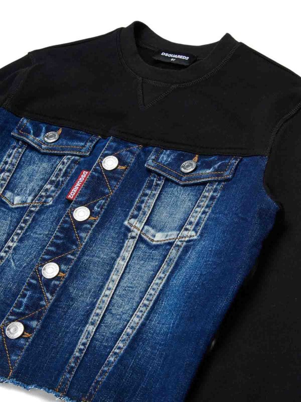 The Best Shops DSQUARED2: Sweatshirts und Pullover - Sweatshirt - Blau