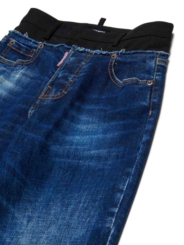 Jeans With Insert Design shop online: DSQUARED2