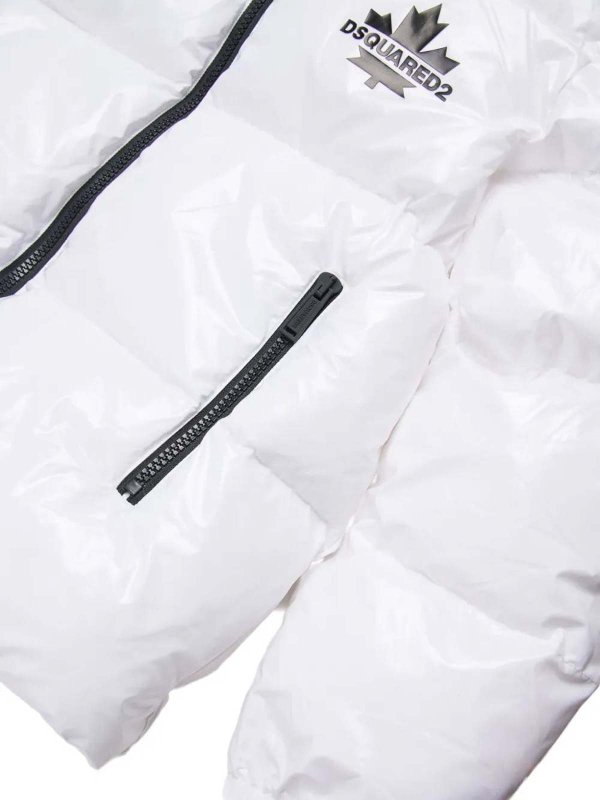 The Best Shops DSQUARED2: Chaquetas y Chaquetones acolchados - Chaqueta Alcochada - Blanco