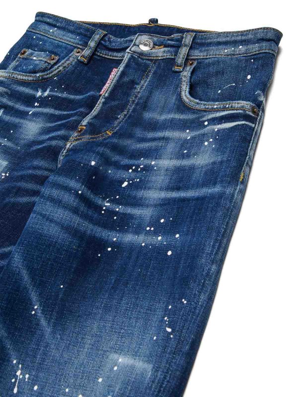 The Best Shops DSQUARED2: jeans dritti, a sigaretta - Jeans Con Logo
