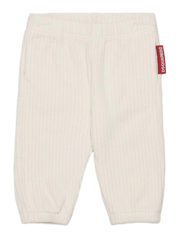 DSQUARED2: Pantalones casual - Pantalón Casual - Crema