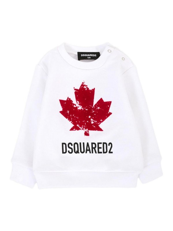 DSQUARED2: Sweatshirts und Pullover - Sweatshirt - Weiß