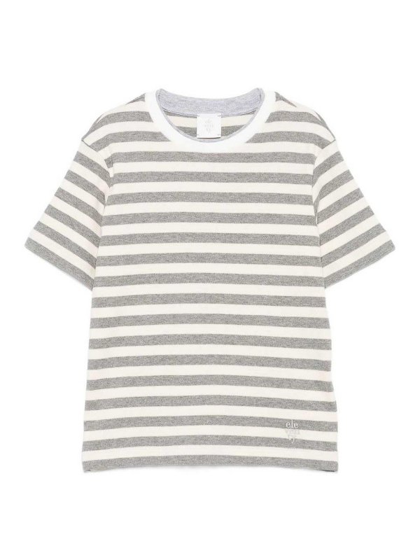 ELEVENTY: T-shirts - T-Shirt - Crème