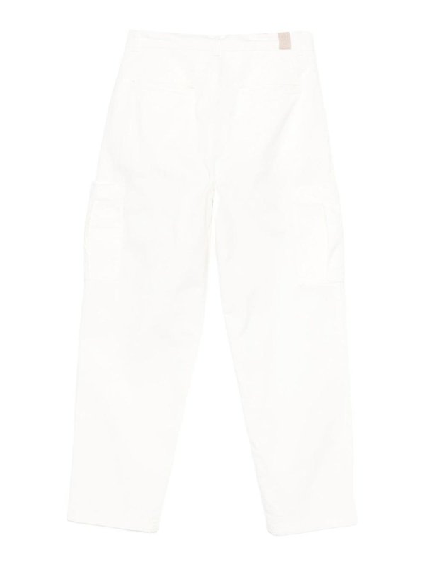 ELEVENTY: Pantalons casual online - Pantalons Décontractés - Crème