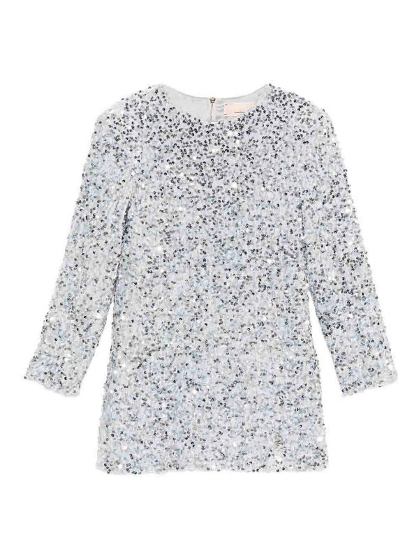 ELISABETTA FRANCHI: knee length dresses - Dress With Sequins