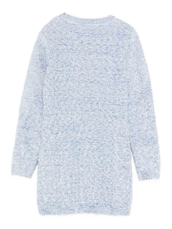 ELISABETTA FRANCHI: knee length dresses online - Knitted dress with buttons