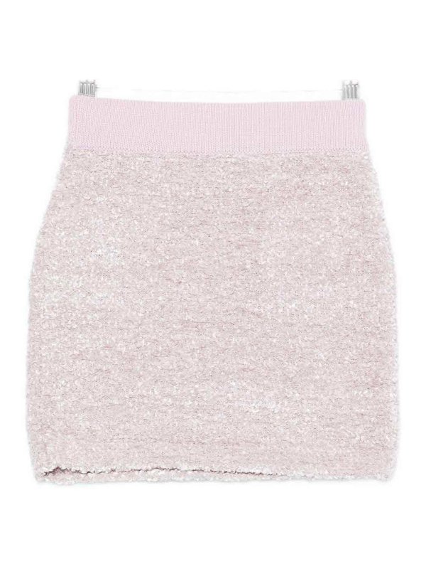 ELISABETTA FRANCHI: Faldas media pierna y semilargas online - Falda Semilarga - Metálico