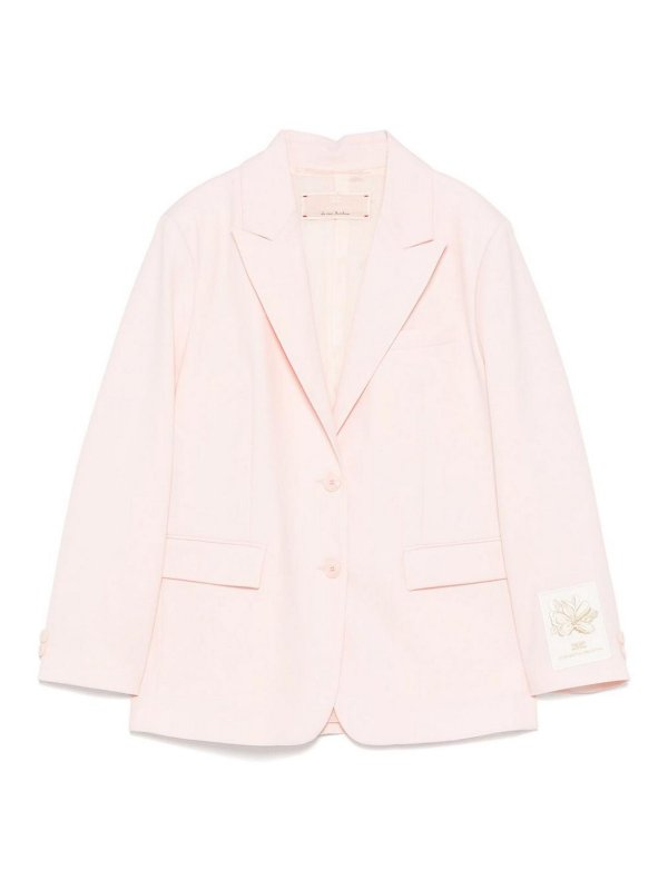ELISABETTA FRANCHI: giacche blazer - Blazer Rosa Con Logo
