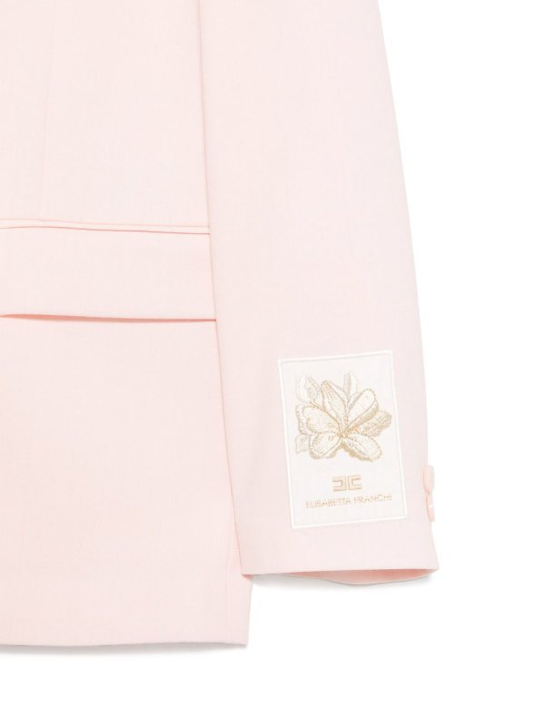 The Best Shops ELISABETTA FRANCHI: giacche blazer - Blazer Rosa Con Logo