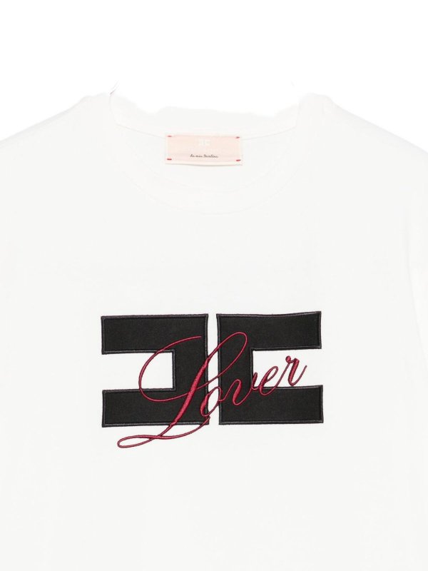 The Best Shops ELISABETTA FRANCHI: t-shirt - T-Shirt Con Logo