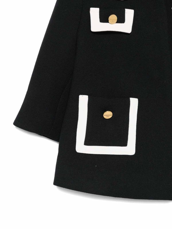 The Best Shops ELISABETTA FRANCHI: Knielange Mäntel - Knielanger Mantel - Schwarz