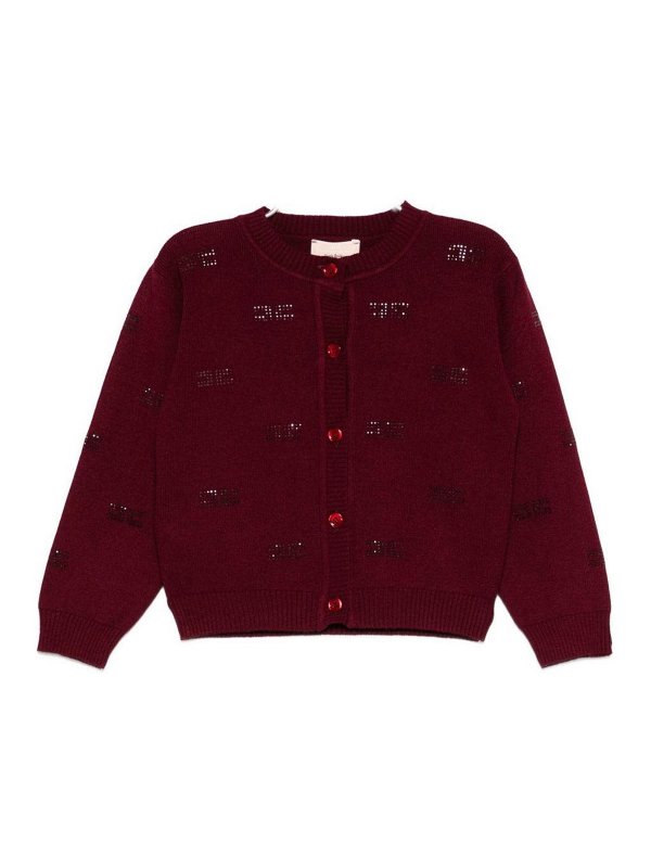 ELISABETTA FRANCHI: Cardigans - Cardigan - Rouge