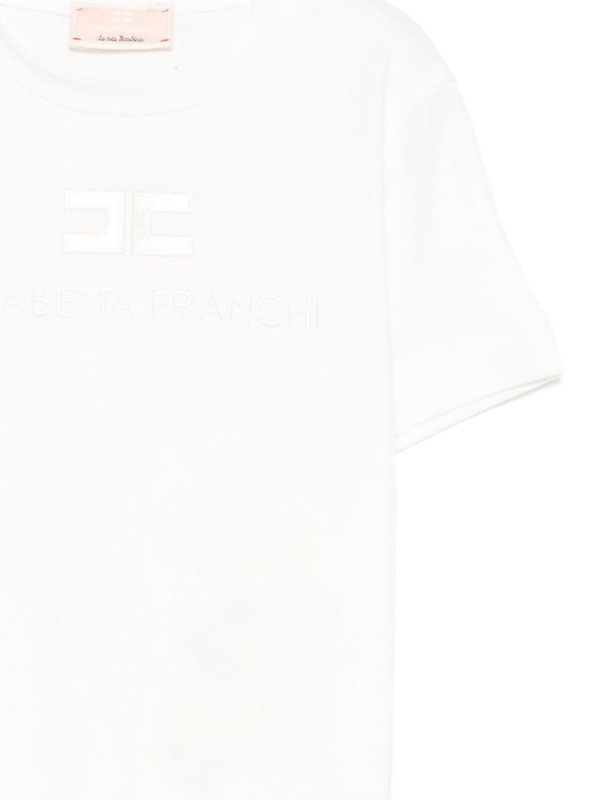 The Best Shops ELISABETTA FRANCHI: t-shirt - T-Shirt Con Logo
