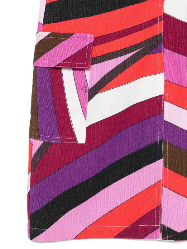 EMILIO PUCCI: ニーレングススカート＆ミディ丈 online - 膝丈/ミディスカート - マルチカラー