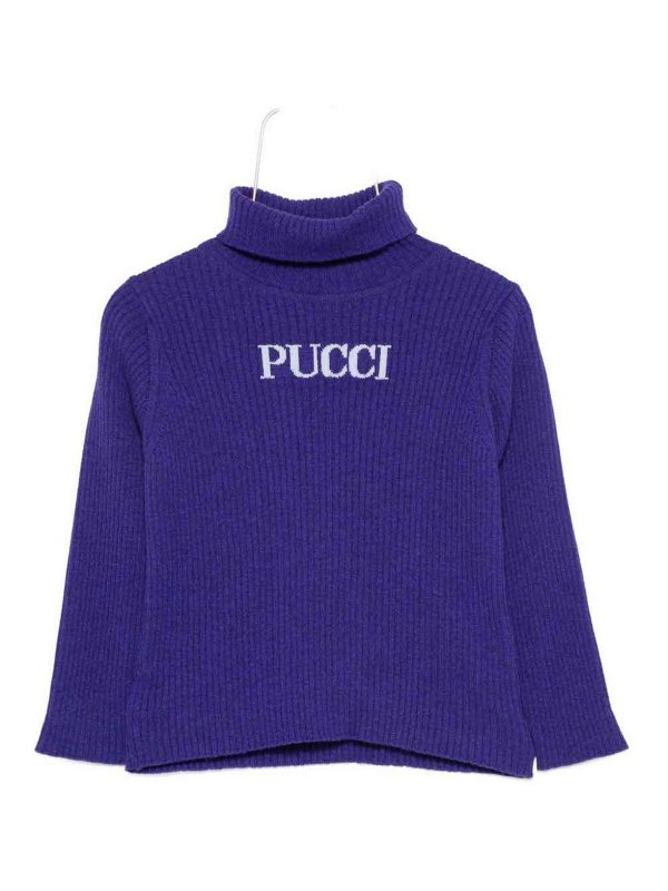 EMILIO PUCCI: crew necks - Pullover with logo