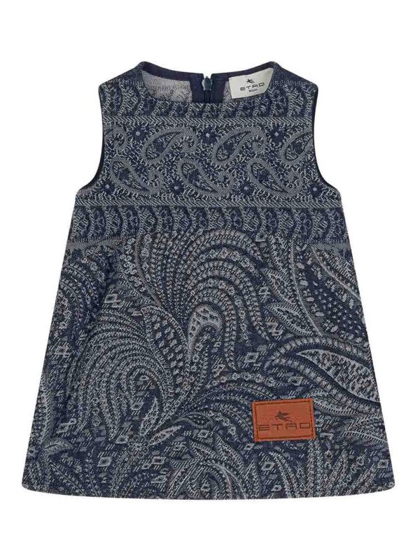 ETRO: ニーレングスドレス - 膝丈ドレス - ブルー