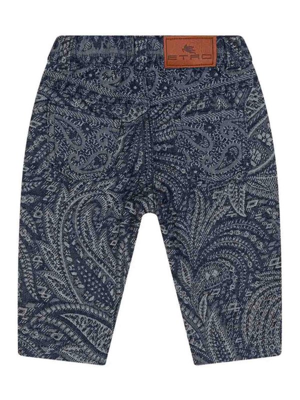 ETRO: straight leg jeans online - Jeans With Print