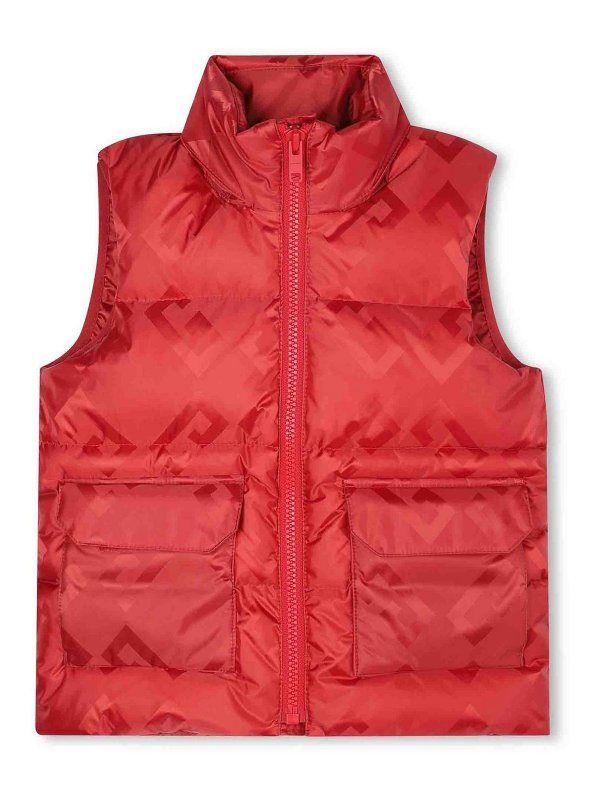 GIVENCHY: Kurze Daunenjacken - Daunenjacke - Dunkelrot