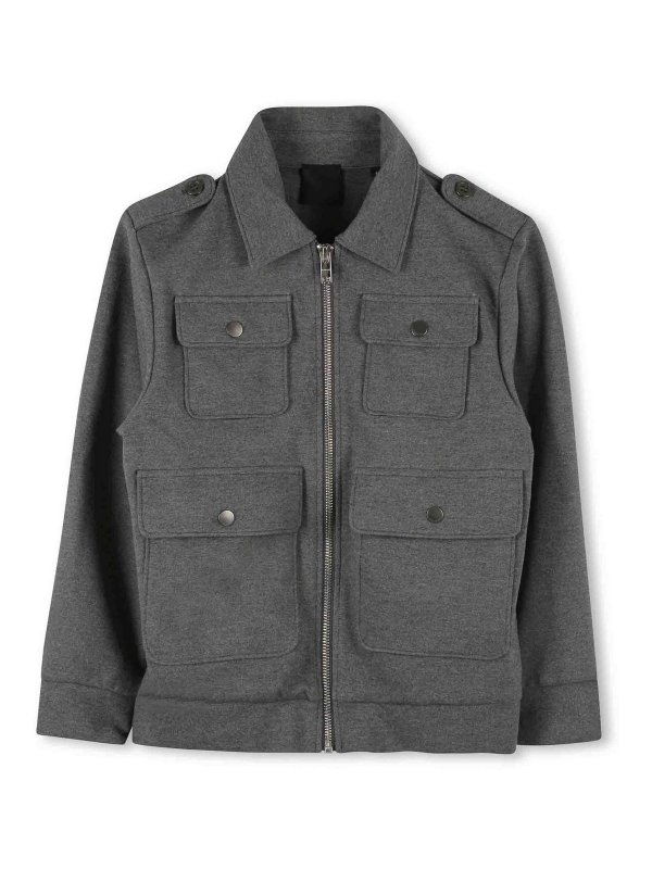 GIVENCHY: Chaquetas casual - Chaqueta Casual - Gris