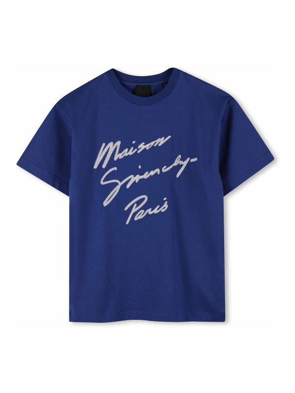 GIVENCHY: T-shirts - T-Shirt - Blau