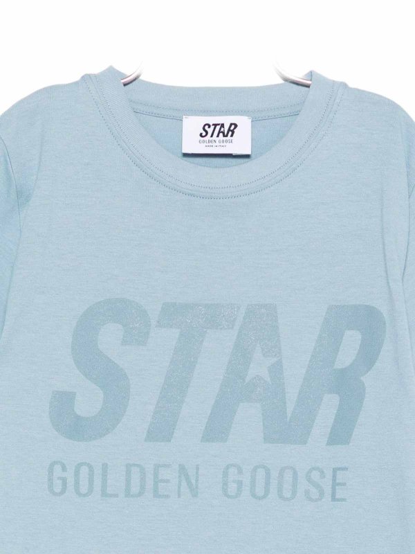 The Best Shops GOLDEN GOOSE: T-shirts - T-Shirt - Bleu