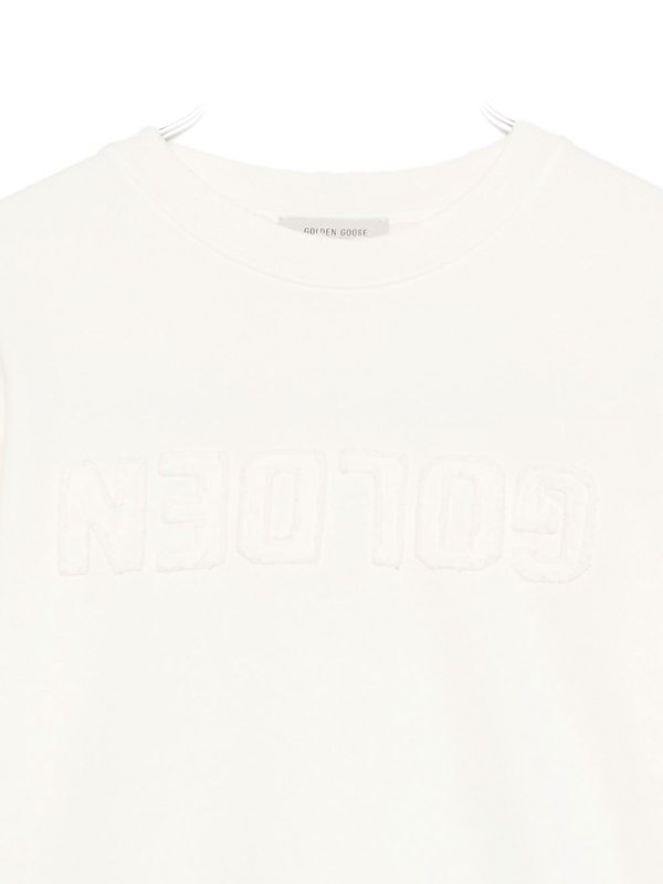 The Best Shops GOLDEN GOOSE: crew necks - Pullover with logo