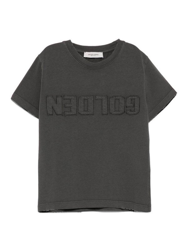GOLDEN GOOSE: Tシャツ - Tシャツ - グレー