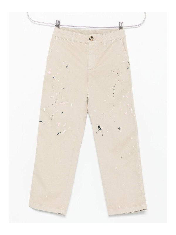 GOLDEN GOOSE: カジュアルトラウザー - カジュアルパンツ - ベージュ