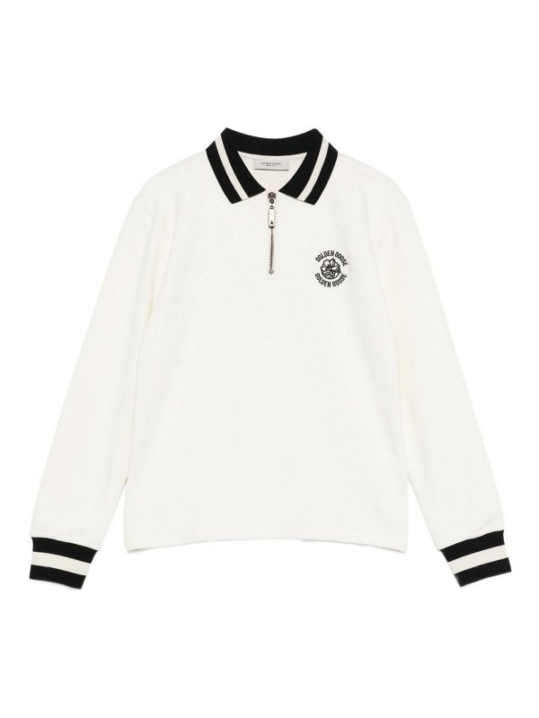 GOLDEN GOOSE: polo - Polo Con Zip