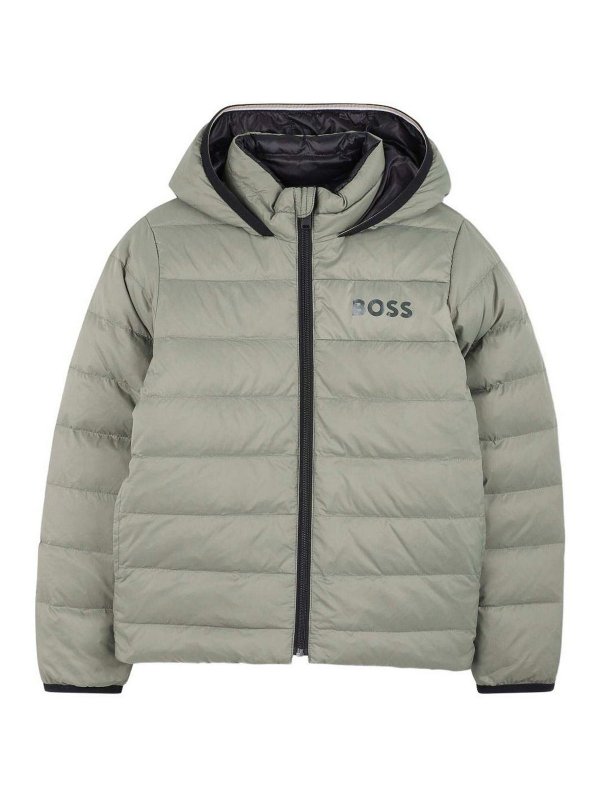 Hugo Boss: Kurze Daunenjacken - Daunenjacke - Grün