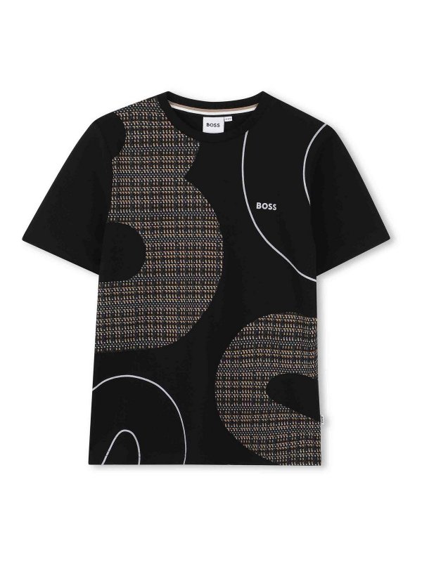 Hugo Boss: T-shirts - T-Shirt - Noir