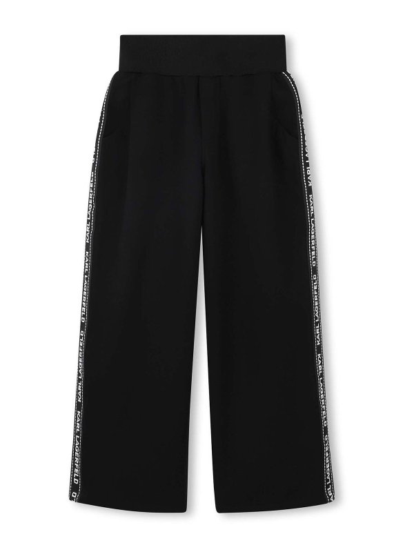 KARL LAGERFELD: Pantalones casual - Pantalón Casual - Negro