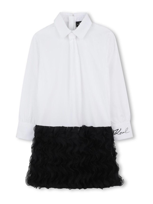 KARL LAGERFELD: knee length dresses - Dress With Logo
