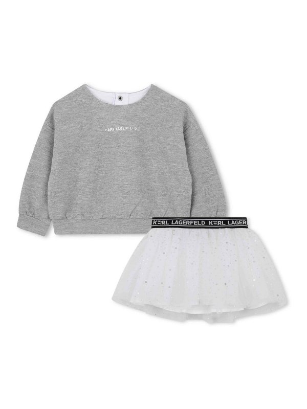 KARL LAGERFELD: jumpsuits - 2 Piece Set With Logo