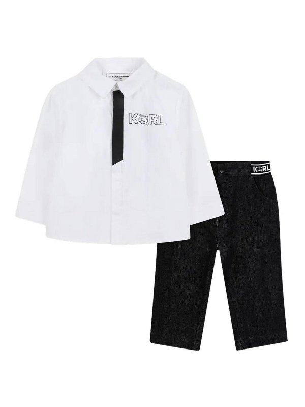 KARL LAGERFELD: Jumpsuits - Jumpsuit - Weiß